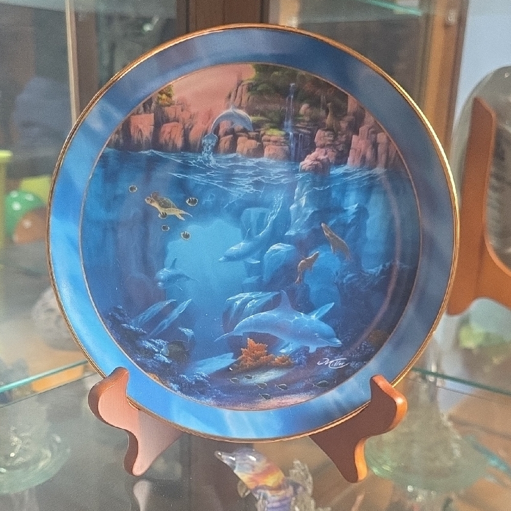 Dolphin Plate - Limited Edition - By The Franklin Mint